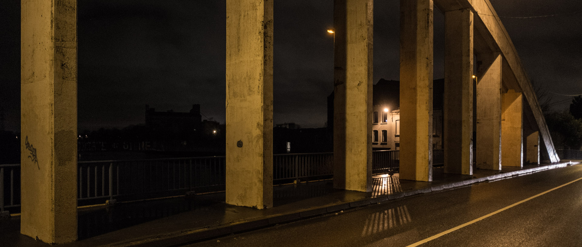 Mardi 28 janvier 2014, 19:07, pont de l'Abbaye, Saint-André lez Lille