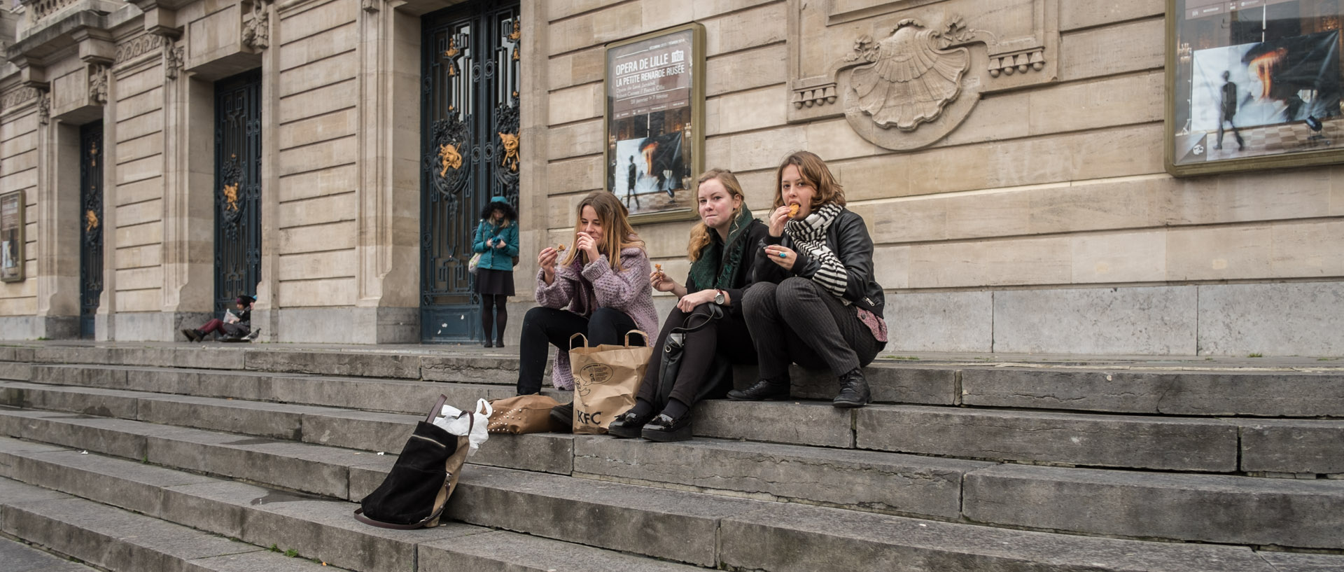 Jeudi 30 janvier 2014, 13:01, place du Théâtre, Lille