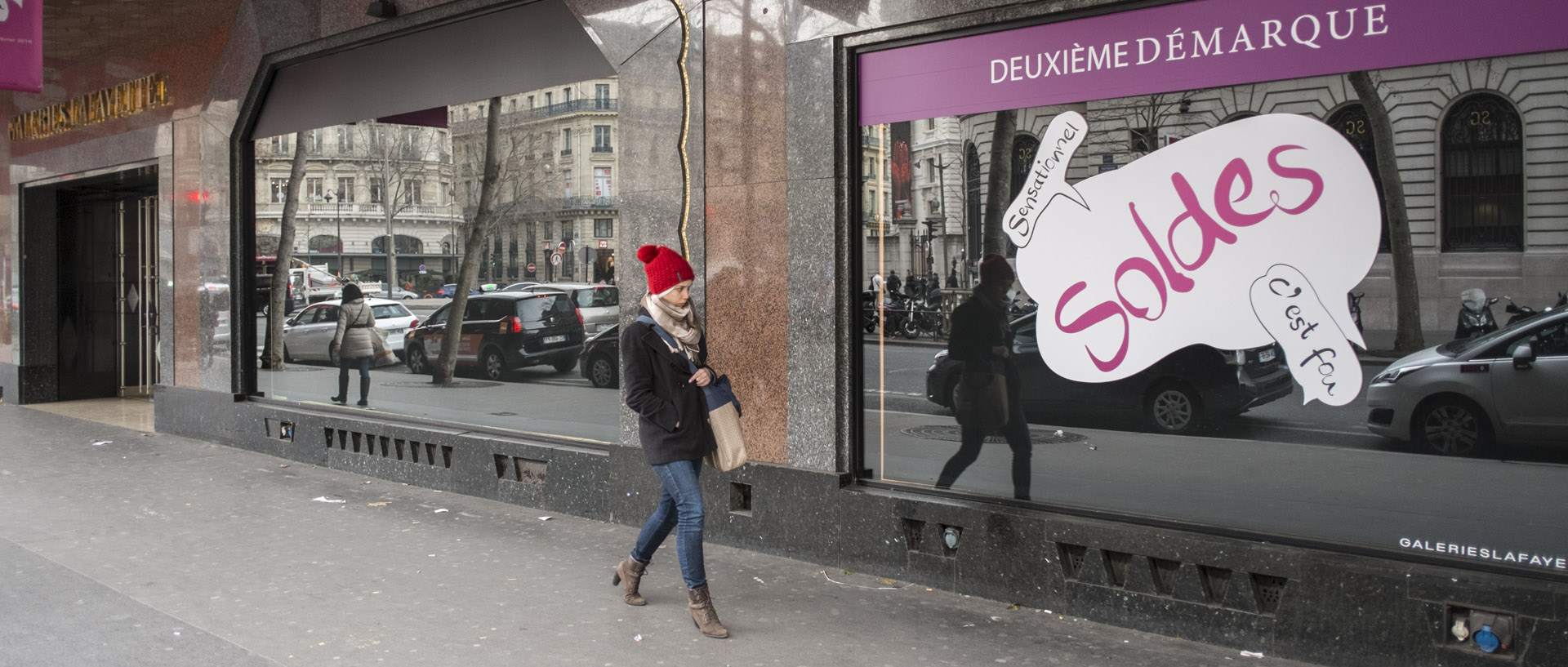 Lundi 18 janvier 2016, 11:45, boulevard Haussmann, Paris